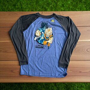 DRAGONBALL Z The Movie Boys Glow in The Dark Long Sleeve Shirt Size XL NEW NWOT